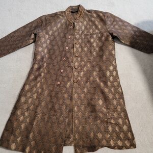 Elegant Brown MENS indian Kurta 40"